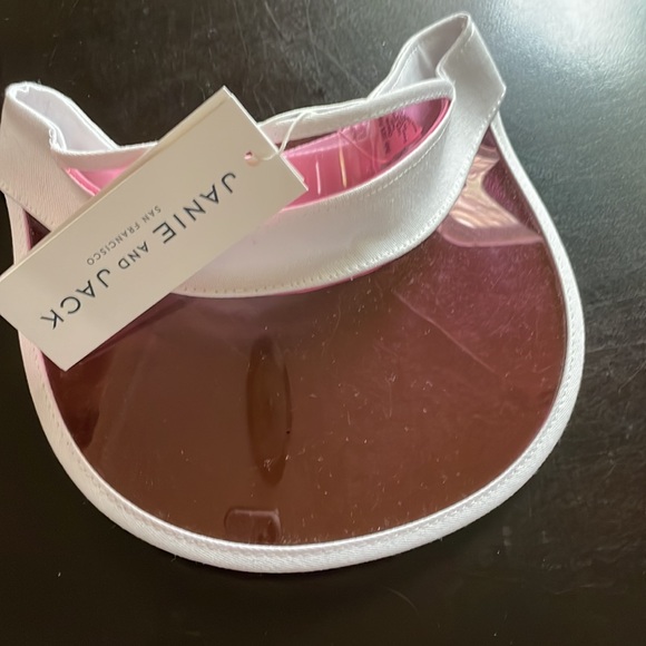 Janie and Jack Watermelon Pink JJ Sport Visor (SIZES 6-12M) - Picture 7 of 8